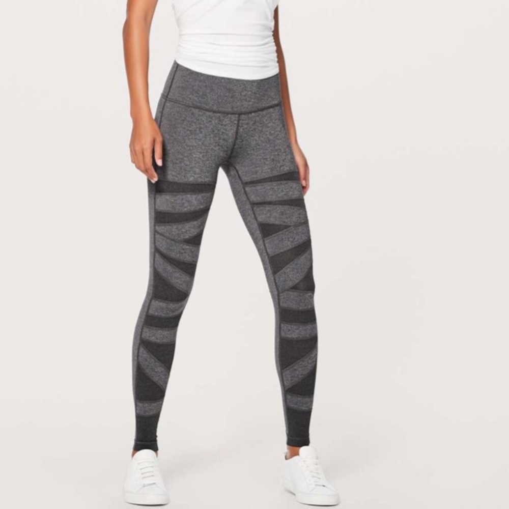 Lululemon Wunder Under Pant (Hi-Rise) *Special Edition Tech Mesh 28"